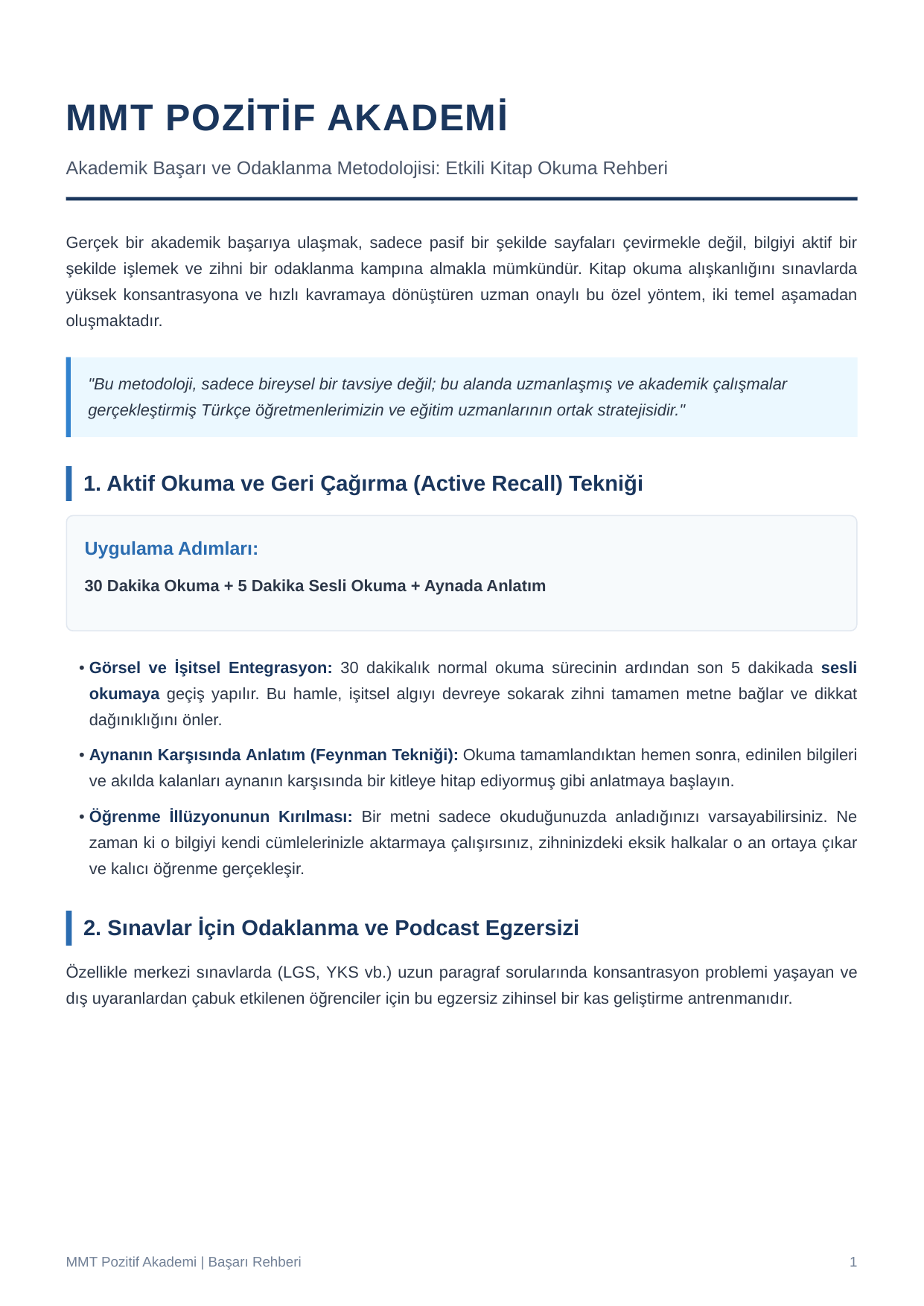 Etkili Kitap Okuma Rehberi